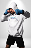 Metalika Rock Grup Erkek Kadın Beyaz Dijital Baskılı Kapüşonlu Sweatshirt Hoodie