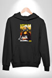 Monalisa Elektrik Özel Yapay Zeka Tasarımı  Erkek Kadın Siyah Dijital Baskılı Kapüşonlu Sweatshirt Hoodie