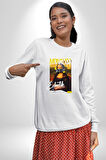 Monalisa Elektrik Özel Yapay Zeka Tasarımı  Erkek Kadın Unisex Dijital Baskılı Beyaz Sweatshirt