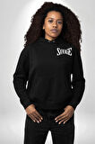 Embrace the Journey Tasarım Erkek Kadın Siyah Ön Sırt Baskılı Kapüşonlu Sweatshirt Hoodie