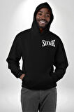 Embrace the Journey Tasarım Erkek Kadın Siyah Ön Sırt Baskılı Kapüşonlu Sweatshirt Hoodie
