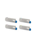 Tecprint Okı Mc760 Mc770 Mc780 Uyumlu 4 Renk Set Takım  Muadil Toner(Siyah Kırmızı Sarı Mavi)