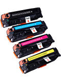 Tecprint CC530A- CC531A- CC532A- CC533A Takım Muadil Toner