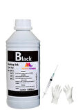 Tecprint Brother Dcp-J105 1 Litre  Siyah Muadil Mürekkep +Enjektör+Eldiven