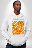 Kucaklaşan Kediler Tasarım Erkek Kadın Beyaz Dijital Baskılı Kapüşonlu Sweatshirt Hoodie