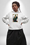 One Piece Anime Roronoa Zoro Erkek Kadın Beyaz Dijital Baskılı Kapüşonlu Sweatshirt Hoodie