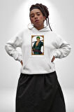 One Piece Anime Roronoa Zoro Erkek Kadın Beyaz Dijital Baskılı Kapüşonlu Sweatshirt Hoodie
