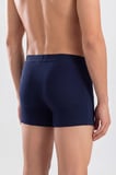 Delux Serisi Kutu Damat Bohçası Set Erkek Premium Bambu Lacivert Boxer 6'lı