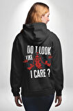 Deadpool Eğlenceli Poster Erkek Kadın Siyah Ön Sırt Baskılı Kapüşonlu Sweatshirt Hoodie
