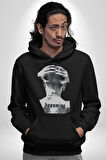 Dopamine Sanat Tasarımı Erkek Kadın Siyah Dijital Baskılı Kapüşonlu Sweatshirt Hoodie