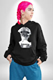 Dopamine Sanat Tasarımı Erkek Kadın Siyah Dijital Baskılı Kapüşonlu Sweatshirt Hoodie