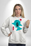 Luffy Korsan Gemisi Erkek Kadın Beyaz Dijital Baskılı Kapüşonlu Sweatshirt Hoodie