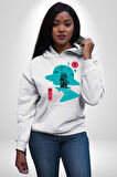 Luffy Korsan Gemisi Erkek Kadın Beyaz Dijital Baskılı Kapüşonlu Sweatshirt Hoodie