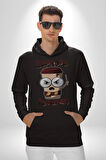 Espresso Patronum Kahve Temalı Tasarım Erkek Kadın Siyah Dijital Baskılı Kapüşonlu Sweatshirt Hoodie