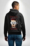 Espresso Patronum Kahve Temalı Tasarım Erkek Kadın Siyah Ön Sırt Baskılı Kapüşonlu Sweatshirt Hoodie