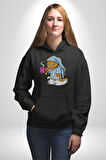 Espresso Patronum Kahve Temalı Tasarım Erkek Kadın Siyah Dijital Baskılı Kapüşonlu Sweatshirt Hoodie