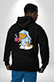 Espresso Patronum Kahve Temalı Tasarım Erkek Kadın Siyah Ön Sırt Baskılı Kapüşonlu Sweatshirt Hoodie