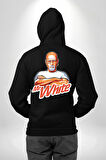 Mr. White Breaking Bad Tasarım Erkek Kadın Siyah Ön Sırt Baskılı Kapüşonlu Sweatshirt Hoodie
