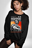 Julius Sezar Antil Heykel Erkek Kadın Unisex Dijital Baskılı Siyah Sweatshirt