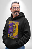 Kobe Bryant Black Mamba Tasarım Erkek Kadın Siyah Dijital Baskılı Kapüşonlu Sweatshirt Hoodie