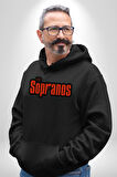 The Sopranos Tv Dizi Erkek Kadın Siyah Dijital Baskılı Kapüşonlu Sweatshirt Hoodie