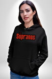 The Sopranos Tv Dizi Erkek Kadın Siyah Dijital Baskılı Kapüşonlu Sweatshirt Hoodie