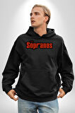 The Sopranos Tv Dizi Erkek Kadın Siyah Dijital Baskılı Kapüşonlu Sweatshirt Hoodie
