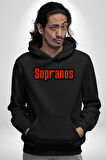 The Sopranos Tv Dizi Erkek Kadın Siyah Dijital Baskılı Kapüşonlu Sweatshirt Hoodie