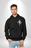 Dragon Ball Frieza Anime  Erkek Kadın Siyah Ön Sırt Baskılı Kapüşonlu Sweatshirt Hoodie