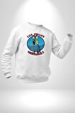 Breaking Bad - Walter White ve Jesse Pinkman Erkek Kadın Unisex Dijital Baskılı Beyaz Sweatshirt