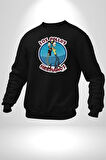 Breaking Bad - Walter White ve Jesse Pinkman Erkek Kadın Unisex Dijital Baskılı Siyah Sweatshirt