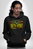 Breaking Bad - Walter White ve Jesse Pinkman Erkek Kadın Siyah Dijital Baskılı Kapüşonlu Sweatshirt Hoodie