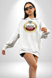 Amstel Lager - Dünya Çapında Kaliteli Bira Erkek Kadın Beyaz Dijital Baskılı Kapüşonlu Sweatshirt Hoodie