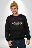 Porsche GT3 RS Tasarımı Erkek Kadın Unisex Dijital Baskılı Siyah Sweatshirt