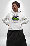 Nissan Skyline R34 Erkek Kadın Beyaz Dijital Baskılı Kapüşonlu Sweatshirt Hoodie
