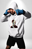 Karanlıklar Lordu Asa Harry Potter Benzerliği Erkek Kadın Beyaz Dijital Baskılı Kapüşonlu Sweatshirt Hoodie