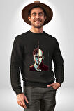 Karanlıklar Lordu Asa Harry Potter Benzerliği Erkek Kadın Unisex Dijital Baskılı Siyah Sweatshirt