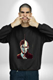 Karanlıklar Lordu Asa Harry Potter Benzerliği Erkek Kadın Unisex Dijital Baskılı Siyah Sweatshirt