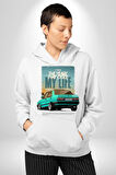 Hatıraları Canlandıran Tofaş Efsanesi! Erkek Kadın Beyaz Dijital Baskılı Kapüşonlu Sweatshirt Hoodie