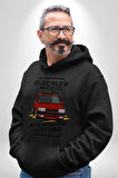 Gidenler Masal Kalanlar Efsane: Tofaş Aşkı! Erkek Kadın Siyah Dijital Baskılı Kapüşonlu Sweatshirt Hoodie