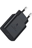 Hızlı Şarj 25w Usb-c Type-c Pd Şarj Cihazı - Siyah