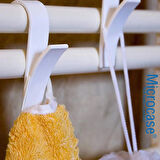 Microcase Kalorifer  Radyatör Peteğinden  Havlu Bornoz Kurutma Askılığı - BEYAZ AL4955 1 Adet