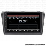 Araç Multimedya Mazda 3 Android 12 Carplay 4Gb Ram + 64Gb Hdd 2004-2009 Navigasyon Ekran MYW