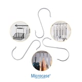 Microcase Paslanmaz Çelik S Kanca Seti Çok Amaçlı Mutfak Banyo Gardrop Askısı Düzenleyici Ev Organizeri 1 Adet 11 CM -AL5880