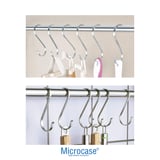 Microcase Paslanmaz Çelik S Kanca Seti Çok Amaçlı Mutfak Banyo Gardrop Askısı Düzenleyici Ev Organizeri 1 Adet 11 CM -AL5880