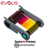 Evolis Zenius&primacy 1/2 Yarım Panel 400 Renkli Baskı Ribon(R5H004NAA)