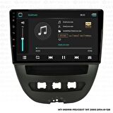 Araç Multimedya Peugeot 107 Android 12 Carplay 4Gb Ram + 64Gb Hdd Navigasyon Ekran MYW