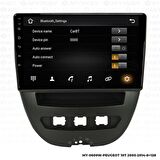 Araç Multimedya Peugeot 107 Android 12 Carplay 4Gb Ram + 64Gb Hdd Navigasyon Ekran MYW