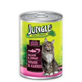 Jungle Somonlu Karidesli Konserve Kedi Maması 415 Gr