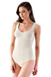 Beyaz Mı 1924 Soft Kalın Askıllı Çıtçıtlı Body